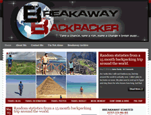 Tablet Screenshot of breakawaybackpacker.com